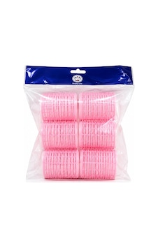 Profesyonel Cırtlı Bigudi 35 Mm 3,5 Cm 6'lı Set - Yapışkanlı Saç Bigudisi Açık Pembe İri Orta Boy Profesyonel Cırtlı Bigudi 35 Mm 3,5 Cm 6'lı Set - Yapışkanlı Saç Bigudisi Açık Pembe İri Orta Boy