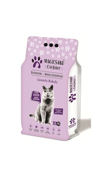 Magicsand Cat Litter Lavanta Kokulu Kalın Topaklaşan Bentonit Kedi Kumu 10 L Magicsand Cat Litter Lavanta Kokulu Kalın Topaklaşan Bentonit Kedi Kumu 10 L