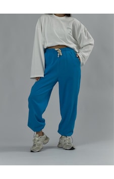 Cocopelli Paça Ayarlamalı Regular Mavi Kadın Jogger Pantolon Coc3489 Cocopelli Paça Ayarlamalı Regular Mavi Kadın Jogger Pantolon Coc3489