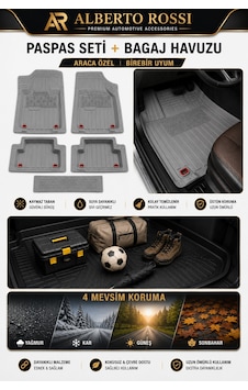 Skoda Octavıa 2013-2020 Uyumlu Araca Özel 3d Bagaj Havuzu Ve Paspas Enerji Gri Skoda Octavıa 2013-2020 Uyumlu Araca Özel 3d Bagaj Havuzu Ve Paspas Enerji Gri