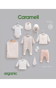 Caramell Tiny Baby Erkek Bebek 10 Parça Hastane Çıkışı Zıbın Seti Ekru renkli Caramell Tiny Baby Erkek Bebek 10 Parça Hastane Çıkışı Zıbın Seti Ekru renkli