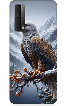 Huawei P Smart 2021 Uyumlu Kartal Ve Dağlar Desenli Silikon Kılıf Huawei P Smart 2021 Uyumlu Kartal Ve Dağlar Desenli Silikon Kılıf