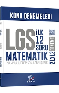 8. Sınıf Lgs Matematik 1. Dönem İlk 12 Soru Konu Denemeleri Kr Akademi Yayınları 8. Sınıf Lgs Matematik 1. Dönem İlk 12 Soru Konu Denemeleri Kr Akademi Yayınları