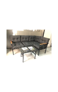 Miami Köşe Koltuk Takımı , 2+2 Balkon-bahçe-çay Seti-mutfak Köşesi Mermer Desen 70x50cm Sehpa Antrasit Miami Köşe Koltuk Takımı , 2+2 Balkon-bahçe-çay Seti-mutfak Köşesi Mermer Desen 70x50cm Sehpa Antrasit