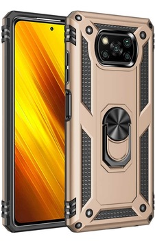 Xiaomi Poco X3 Kılıf Zore Vega Kapak Gold Xiaomi Poco X3 Kılıf Zore Vega Kapak Gold