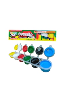 Guaj Boya 6 Renkli, Seramik Hamuru, Resim Seti, Kil Çamuru Için Gouache Paint Çok Renkli