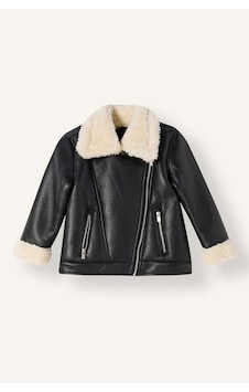 Defacto Oversize İçi Suni Kürklü Suni Deri Mont Kız Bebek H2083a526aubk27 Siyah-bk27 Defacto Oversize İçi Suni Kürklü Suni Deri Mont Kız Bebek H2083a526aubk27 Siyah-bk27