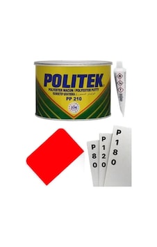 Politek Polyester Çelik Macun 1000 Gram Set+plastik Aparat Politek Polyester Çelik Macun 1000 Gram Set+plastik Aparat