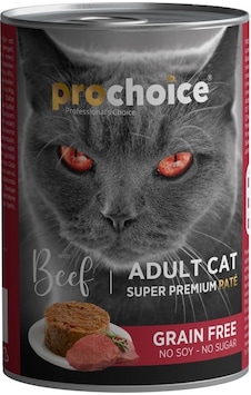 Prochoice Sığır Etli Pate Konserve Yetişkin Kedi Maması 400 G Prochoice Sığır Etli Pate Konserve Yetişkin Kedi Maması 400 G