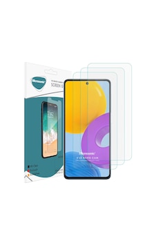 Microsonic Samsung Galaxy Uyumlu M52 Screen Protector Nano Glass Cam Ekran Koruyucu 3'lü Paket