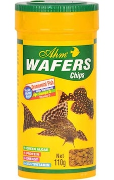 Ahm Wafers Chips 250 ML - Vatoz ve Çöpçü Balığı Yemi Ahm Wafers Chips 250 ML - Vatoz ve Çöpçü Balığı Yemi