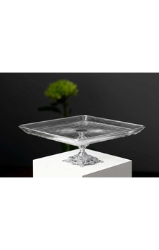 Çnr Home Collection Metal Ayakli Kare Sunum Servis Tabakliği Gümüş Çnr Home Collection Metal Ayakli Kare Sunum Servis Tabakliği Gümüş