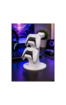 Playstation 5 Ps5 Dualsense 2'li Kontrolcü Standı Masaüstü Gamepad Tutucu 3d Baskı Beyaz Playstation 5 Ps5 Dualsense 2'li Kontrolcü Standı Masaüstü Gamepad Tutucu 3d Baskı Beyaz