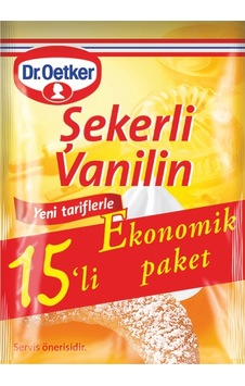 Dr Oetker Şekerli Vanilin 15-li Dr Oetker Şekerli Vanilin 15-li