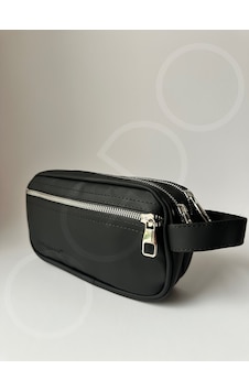 Ogdo - Erkek Siyah Deri Portföy Clutch Ve Günlük El Çantası - 5011 Siyah