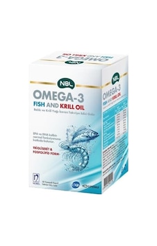 Nbl Omega-3 Fish & Krill Oil 50 Yumuşak Kapsül - Epa Ve Dha İçeren Omega-3 Takviye Edici Gıda Nbl Omega-3 Fish & Krill Oil 50 Yumuşak Kapsül - Epa Ve Dha İçeren Omega-3 Takviye Edici Gıda