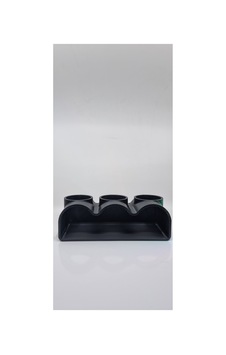Akvaryum Dekor Balik Mağarası Sığınağı 3 Lu 210x90x70 Mm Delik Çapı 60 Mm