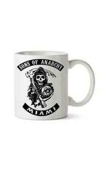 Sons Of Anarchy Miami Porselen Kupa Bardak Beyaz