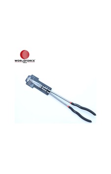 Worldforce 11435 16 İnç S2 Çelik Profesyonel Kavisli Uç Uzun Kargaburun Pense 420 MM Worldforce 11435 16 İnç S2 Çelik Profesyonel Kavisli Uç Uzun Kargaburun Pense 420 MM