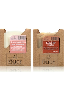 Suds Enjoy Doğal Cilt Beyazlatıcı + Kükürt El Yapımı Yüz Saç ve Vücut Sabunu 2 x 100 G Suds Enjoy Doğal Cilt Beyazlatıcı + Kükürt El Yapımı Yüz Saç ve Vücut Sabunu 2 x 100 G