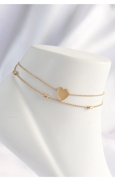316l Çelik Gold Renk Kalp Tasarımlı 2li Halhal - Tj-hh1622 Çok Renkli 316l Çelik Gold Renk Kalp Tasarımlı 2li Halhal - Tj-hh1622 Çok Renkli
