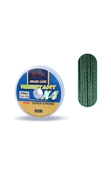 Captain Resistant Pe 4 Kat İp Misina 100mt Yeşil 0 08 Mm Captain Resistant Pe 4 Kat İp Misina 100mt Yeşil 0 08 Mm