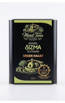Mesut Tuna Yağhanesi Zeytinyağı Soğuk Sıkım 2 L