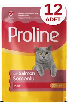 Proline Pouch Somonlu Yaş Kedi Mama 12 X 85 Gr Proline Pouch Somonlu Yaş Kedi Mama 12 X 85 Gr