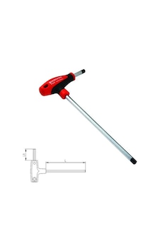 İzeltaş 4920 T Tipi Allen Anahtar 5 Mm İzeltaş 4920 T Tipi Allen Anahtar 5 Mm