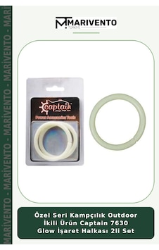 Özel Seri Kampçılık Outdoor İkili Ürün Captain 7630 Glow İşaret Halkası 2li Set Standart Özel Seri Kampçılık Outdoor İkili Ürün Captain 7630 Glow İşaret Halkası 2li Set Standart