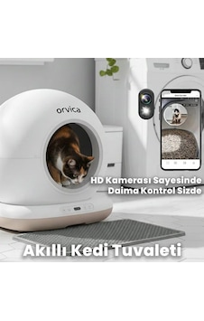 Zvnm Hd Kameralı Akıllı Kedi Tuvaleti Zcv12