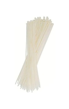 100 Adet Beyaz Elektrik Kablosu Kablo Bağı Klips Plastik Kelepçe Cırt Cırt Kelepçe 25 Cm-3.6 Mm 100, Beyaz Sku: Smgstk05e0d5d881