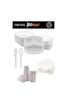 Lüx 3 Gözlü Köpük Tabldot Tabak Seti 100'lü / Tabak-bardak-çatal-peçete Çok Renkli Lüx 3 Gözlü Köpük Tabldot Tabak Seti 100'lü / Tabak-bardak-çatal-peçete Çok Renkli