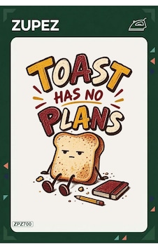 Zpz700 Toast Has No Plans Ütüyle Uygulanabilir Transfer Baskı - 911529707 Zpz700 Toast Has No Plans Ütüyle Uygulanabilir Transfer Baskı - 911529707