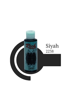 Rich Multi Surface 2238 Siyah Akrilik Boya 120 Cc Clz Rich Multi Surface 2238 Siyah Akrilik Boya 120 Cc Clz