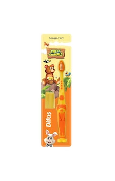 Difaş Diş Fırçası Çocuk Animals Soft-turuncu Difaş Diş Fırçası Çocuk Animals Soft-turuncu