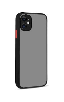 Apple İphone 12 Kılıf Montreal Silikon Kapak - Siyah Apple İphone 12 Kılıf Montreal Silikon Kapak - Siyah