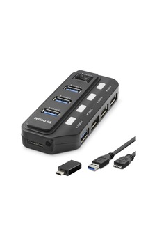 Büro Ev Ofis Cihazları İçin 7port 5gbps Typec3.2 Gen1 Anahtarlı Hub Büro Ev Ofis Cihazları İçin 7port 5gbps Typec3.2 Gen1 Anahtarlı Hub