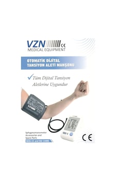 Vzn Digital Tansiyon Aleti Uyumlu Manşon Manşet 22 - 36 CM Vzn Digital Tansiyon Aleti Uyumlu Manşon Manşet 22 - 36 CM