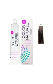 Color Naturel Kalıcı Saç Boyası 100 Ml 7.1 Küllü Kumral