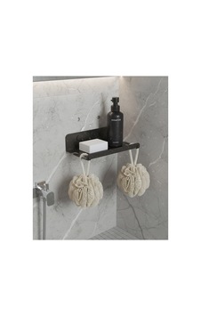 Lazer Kesim Premium Paslanmaz Metal Duş Sabunluğu Ve Banyo Rafı , Banyo Organizeri Siyah Lazer Kesim Premium Paslanmaz Metal Duş Sabunluğu Ve Banyo Rafı , Banyo Organizeri Siyah