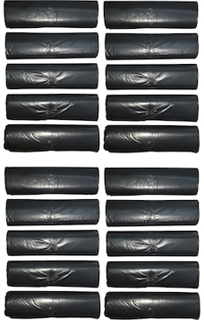 Büyük Boy Çöp Poşeti 65x80 Cm 50 Lt 10'lu Rulo 20 Paket Siyah Büyük Boy Çöp Poşeti 65x80 Cm 50 Lt 10'lu Rulo 20 Paket Siyah