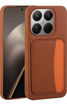 Xiaomi 15t Kılıf Kartlıklı Zore X-kart Silikon Kapak Kahverengi Xiaomi 15t Kılıf Kartlıklı Zore X-kart Silikon Kapak Kahverengi