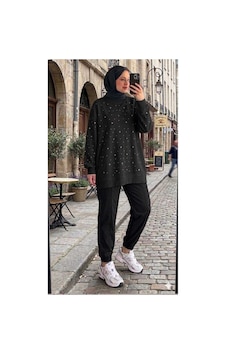 Butik Kadın Taş İşlemeli Gunlük Tesettür Sweatshirt Tunik Siyah Tesettür Sweatshirt Siyah Tesettür Sweatshirt Butik Kadın Taş İşlemeli Gunlük Tesettür Sweatshirt Tunik Siyah Tesettür Sweatshirt Siyah Tesettür Sweatshirt