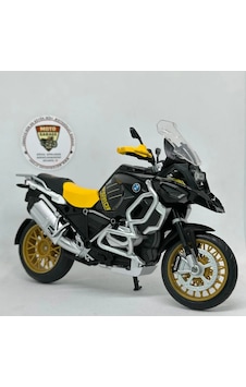 Bmw R1250 Gs Maket Motor - 1:12 Diecast Altın Jant