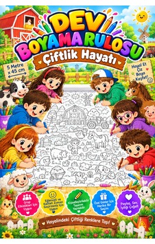 Çiftlik Havanları Köy Hayatı Dev Boyama Kağıdı Boyama Rulosu Büyük Boy 5 Metre - 808525197 Çiftlik Havanları Köy Hayatı Dev Boyama Kağıdı Boyama Rulosu Büyük Boy 5 Metre - 808525197