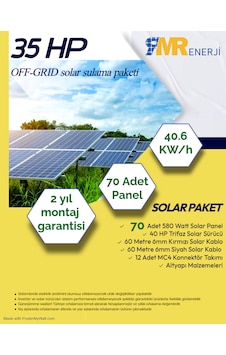 35 Hp- 40.6 Kw Off-grid Solar Sulama Paketi 35 Hp- 40.6 Kw Off-grid Solar Sulama Paketi
