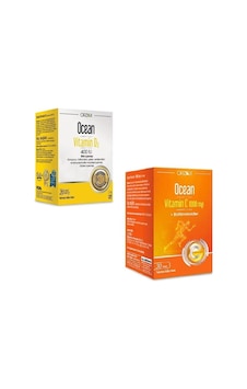 Ocean Vitamin D3 400 IU Sprey 20 ML + Ocean Vitamin C 1000 Mg 30 Tablet Ocean Vitamin D3 400 IU Sprey 20 ML + Ocean Vitamin C 1000 Mg 30 Tablet