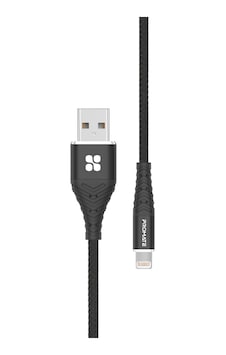 Promate İcord-1 Usb Lightning Örgülü Hızlı Şarj Data Kablo 1.2 M