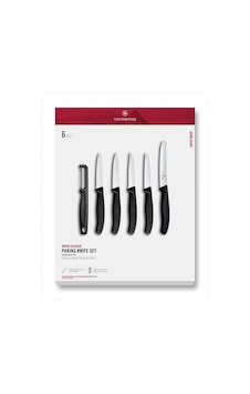 Victorinox 6.7113.61g Swiss Classic 6 Parça Soyma Bıçağı Ve Soyacak Seti Siyah